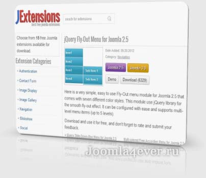 jQuery-Fly-Out-Menu